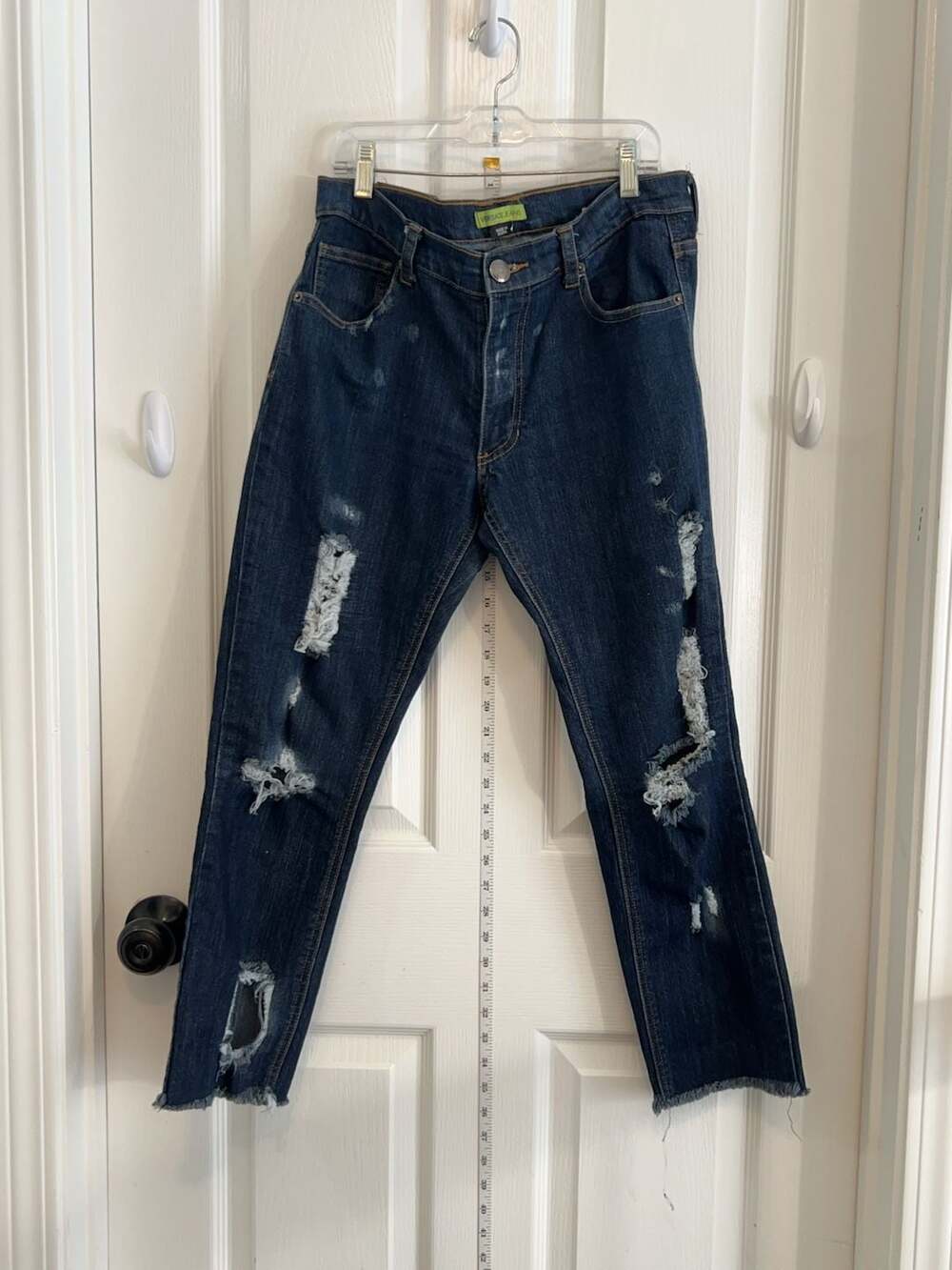 Versace Jeans Distressed Slim Fit Denim Jeans size 32